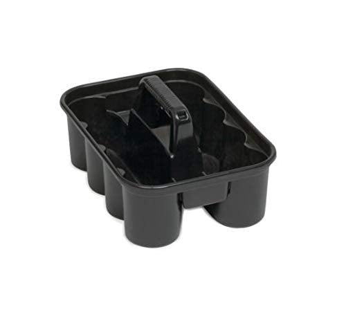 Rubbermaid Commercial Products Deluxe Carry Caddy for Take-Out Coffee/Soft Drinks Postmates/Uber Eats/Food Delivery Cleaning Products Sports/Water Bottles Black