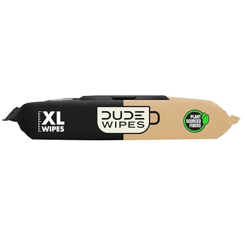 DUDE Wipes Morning Grind Flushable Wipes - Coffee Scented Extra-Large Adult Wet Wipes - 6 Pack (288 Count) - Infused with Coffee Oil, Vitamin E, and Aloe - Septic and Sewer Safe