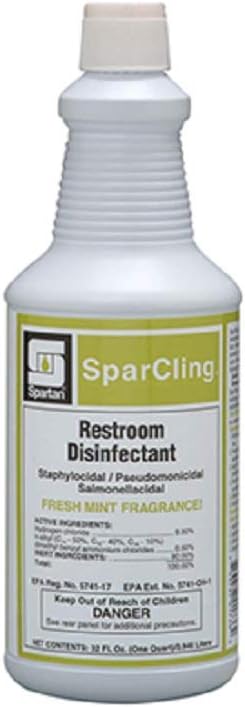 Spartan Sparcling Clinging Acid Bathroom Cleaner, 12 qt/cs