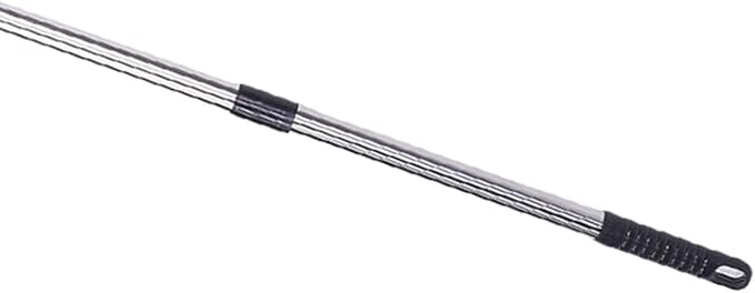 Stainless Steel Wire Scrub Brush, Heavy Duty Deck Floor Scrubber Brush with Long Handle, Outdoor Stiff Metal Moss Remover Wire Broom for Patio Deck Garden Garage (30cm / 11.8in)