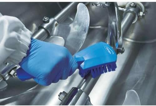 Vikan 41923 Brush,Washing,Stiff,10",PP/PBT,Blue