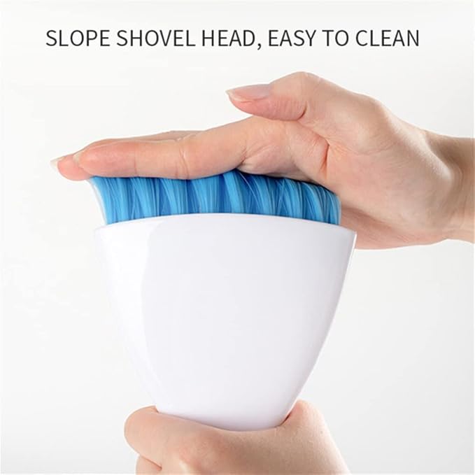 Dust pan Broom Brush Dustpan - Small Broom and Dustpan Set,Mini Broom and Dustpan,Small Dustpan and Brush Set for Home Cleaning, Sofa, Desk, Guinea Pig Cage, Cat Litter etc.(Light Blue)