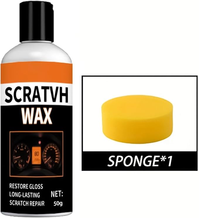 Car Interior Restorer Paste, Fast Micro-Polishing Grit, 50g, Car Panel Scratch Eraser, Gauge Cluster Renewal Cream, Safe Submicron Filler, for Door Trim Motorcycle Windscreen
