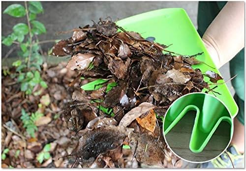 Leaf Grabber Set Paw Handheld Hazelnut Leaf Scoop Fast Lawn Remove Fallen Collection Great Tool Lawn Claw Leaf Blade Used to Pick Up Leaves, Grass Clippings, Trash (Green)