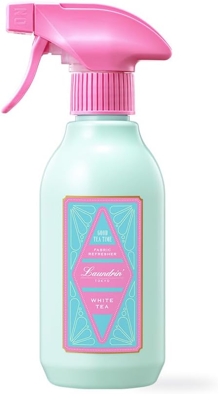 Laundrin Botanical Fabric Refresher Spray - White Tea, 300ml | Pet odor eliminator for home, room essentials fabric spray for mattress, curtain, sofa, carpet, furniture & bedding