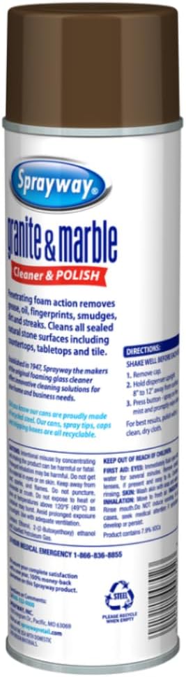 Sprayway Granite and Marble Cleaner 19 oz Spray 2 packs