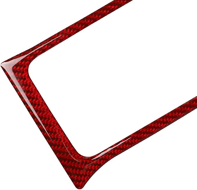 Real Carbon Fiber Trim for Ford Mustang Accessories | for 2009 2010 2011 2012 2013 2014 Central Console Dashboard Air Outlet Vent Interior Thick Overlay Decal