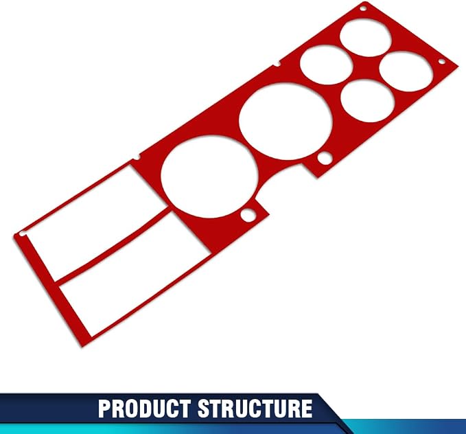 PIT66 Silver Dashboard Dash Bezel Insert Compatible with Chevy/GMC Truck Blazer Suburban Jimmy 1981-1987