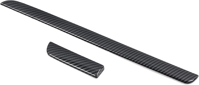 HIGH FLYING for Subaru WRX STI 2015-2021, XV Crosstrek 13-17 Car Accessories Center Console Dashboard Strip Decor Cover Trim ABS Carbon Fiber Grain 2pcs (Not Fit RHD)