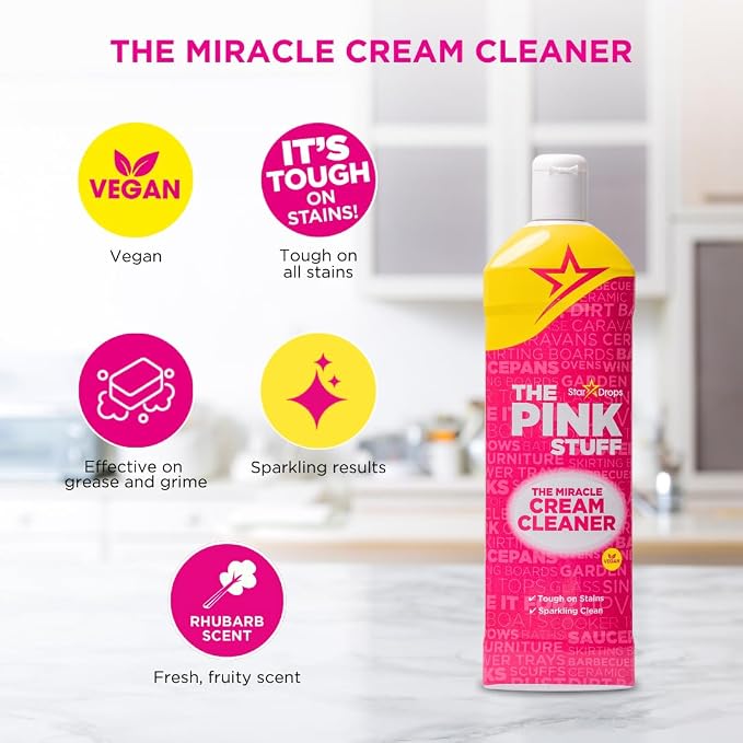 The Pink Stuff Miracle Cream Cleaner, 16.9 Fl Oz