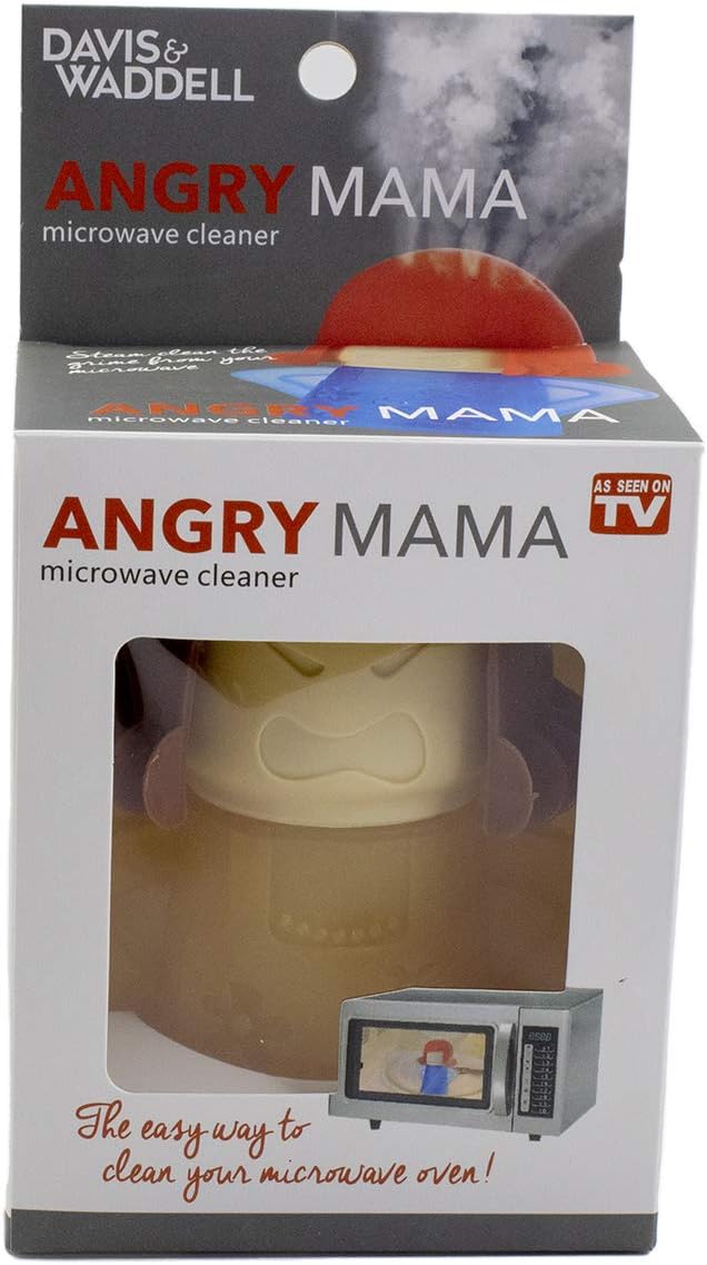 Microwave Cleaner Steam Angry mama Easily Cleans the Crud In Minutes. Fast Action Steam Kitchen Gadget,Just Add Vinegar and Water (yellow)