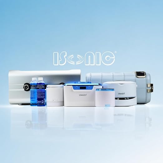 iSonic Ultrasonic Jewelry & Eyeglass Cleaner Solution Concentrate - Professional Cleaning Liquid for Ultrasonic Machine - Clean Gold, Silver, Diamond, Watch, Glasses, Eye Wear, 8-oz