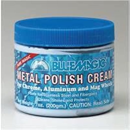 Blue Magic 400 Metal Polish Cream Non-abrasive Tarnish and Oxidation Remover for Chrome, Aluminium, Brass, Copper, Sterling Silver and Stainless Steel, 7 oz., Pack of 1