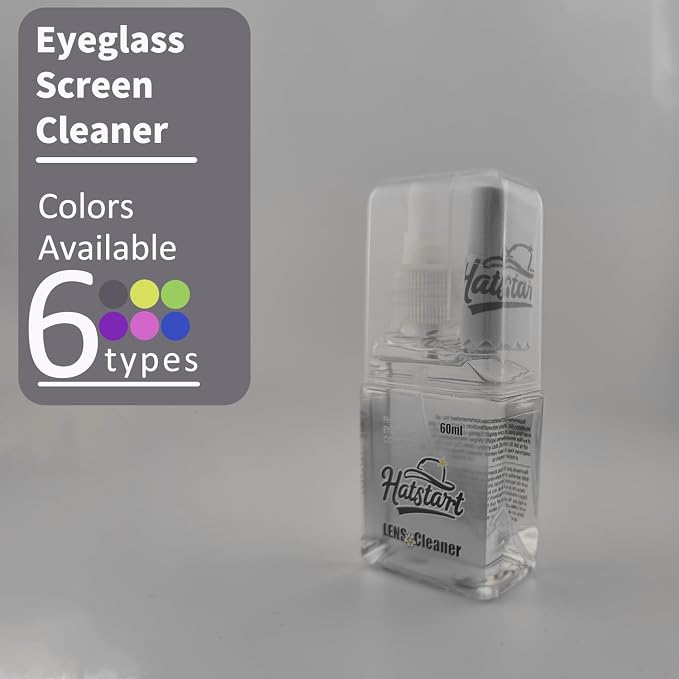 Laptop Screen Cleaner Kit: Phone Touchscreen Mist Spray and Cloth Wipes 2-Pack Grey, Hatstart Tablet Cleaning Kit for Car Display Computer TV PC Eyeglass, Compatible with iPhone, iPad, MacBook Pro