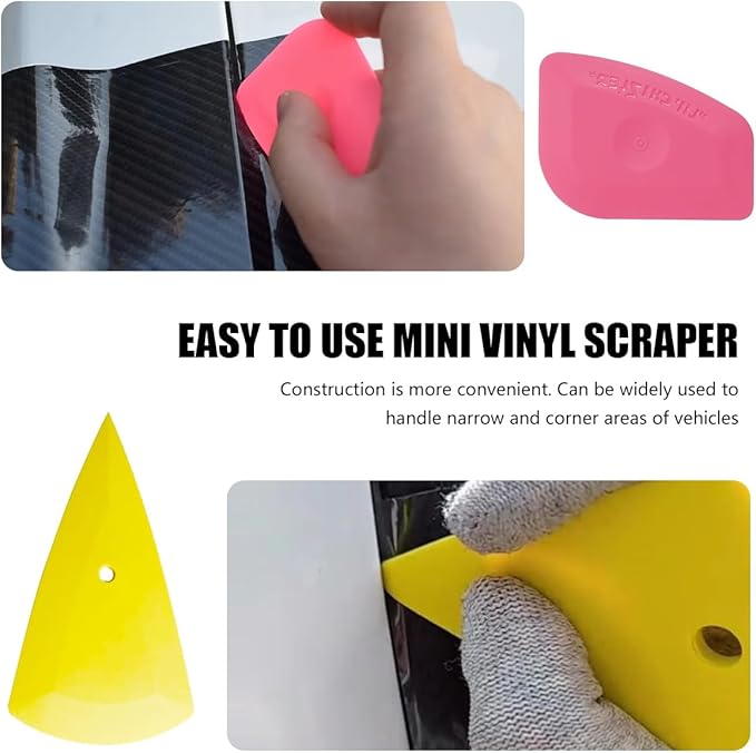 Mandark 43PCS Car Window Tint Tool Kit with Squeegees and Knife | Plastic rubber and metal build, works on flat surfaces and curves, supports film smoothing and trimming, auto repair tools