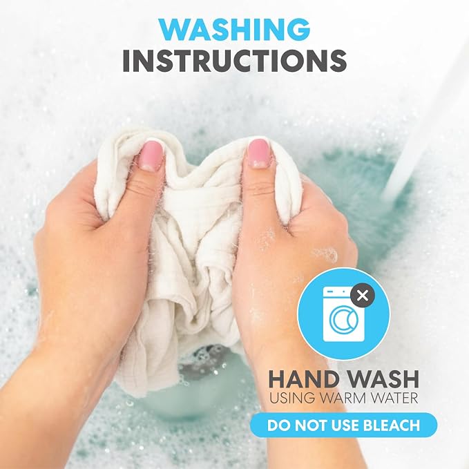Simpli-Magic Cotton Shop Towels 14"x12" (145 Pack) – Reusable Cleaning Shop Rags for Automobiles, Industries, Garage and Homes (White)