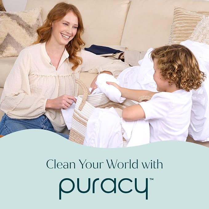Puracy Screen Cleaner with Microfiber Cloth – All Purpose Phone, Laptop, Computer, TV Screen Cleaner for Smart TV, Streak-Free and Fingerprint-Free (4 oz, Free & Clear)