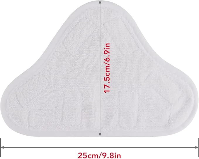 Sgizoku Microfiber Steam Mop Pad Replacement Compatible with H2O H20 Mop X5 Steam Steam Cleaners Washable & Reusable - 4 Pack