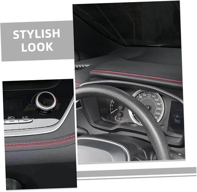 Car Interior Decorative Trim Strip with Stitching Stylish Car Decor for Dashboard and Door Gaps Durable Interior Car Accessories for Polished Finish