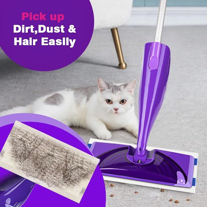 HOMEXCEL Multi-Layer Dry Floor Mop Pads for Swiffer Wet Jet 32 Count | All Purpose Multi Surface Floor Cleaner, Spray Mop Pads Replacement for Hardwood Floor, Disposable, Refills for WetJet