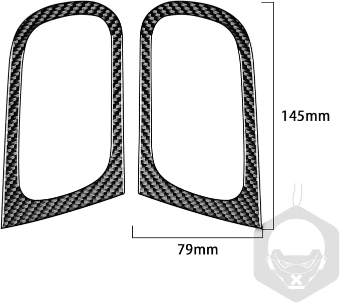 Real Carbon Fiber Trim for Infiniti Accessories | for G35 G37 G25 Q60 Q40 2007-2015 X S Coupe Door Inner Frame Interior Thick Overlay Decal - B