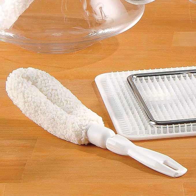 Flute and Stemware Wine Glass Cleaning Brush - Dishwasher Safe, Non-Scratch Flute Cleaner for Crystal Glasses, Champagne Glass, Goblet, Wine Decanter - for Bar & Restaurant by FryOilSaver - B61C