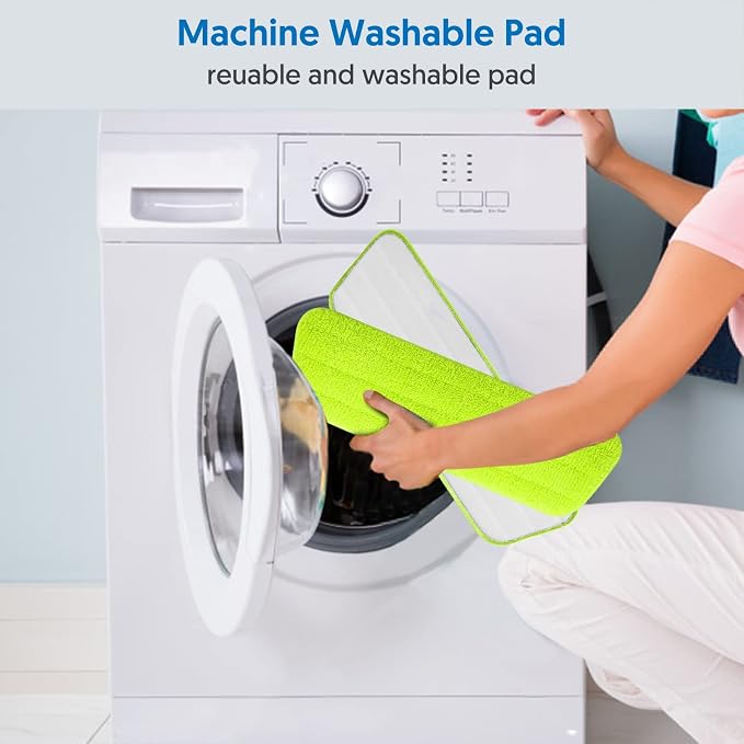 7 Pack Washable Microfiber Mop Pads for Swiffer PowerMop: Wet Mop Refills | Power Mop Refills Multi-purpose, Floor Mop Dust Mop Pads Reusable Replacement, for 13''-15'' Spray Mops Multi-surface Floors