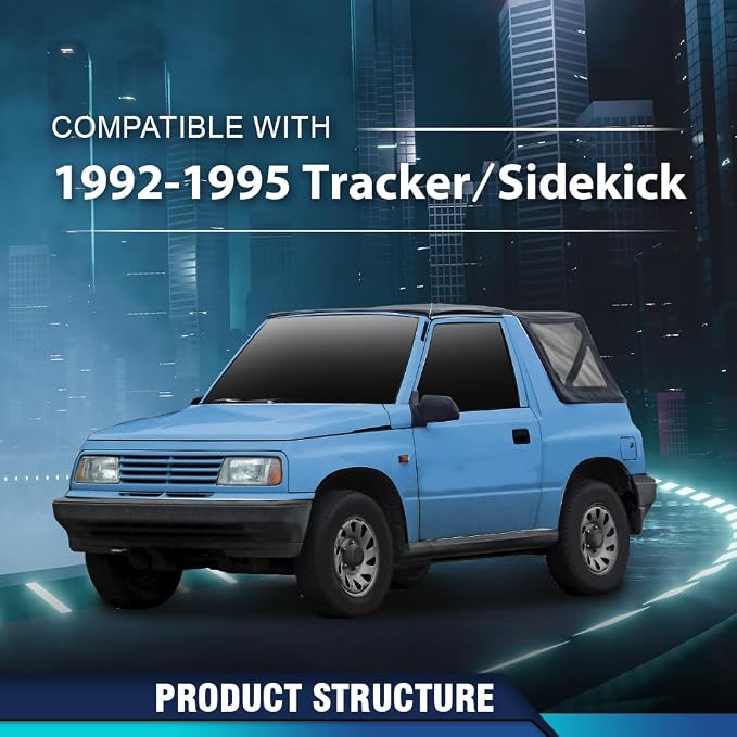 PIT66 Dash Radio AC Bezel Panel Fit Geo Tracker/Suzuki Sidekick 1992-1995 | Dash Radio AC Bezel Panel Trim Compatible with Geo Tracker/Suzuki Sidekick 1992-1995 Dashboard Cover