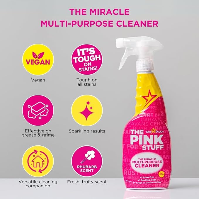 Stardrops - The Pink Stuff - The Miracle Multi-Purpose Cleaner Spray- 25.36 Fl Oz
