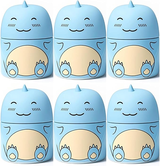 Dinosaur Shaped Automatic Toilet Bowl Cleaner with Ocean Scent, 6 Pack, Long-Lasting Bathroom Tank Tablets in Bottles