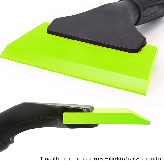 EHDIS Small Squeegee 5 inch Rubber Window Tint Windshield Scraper for Car,Glass, Mirror, Shower, Door,Bathroom Cleaning(Green, 2)