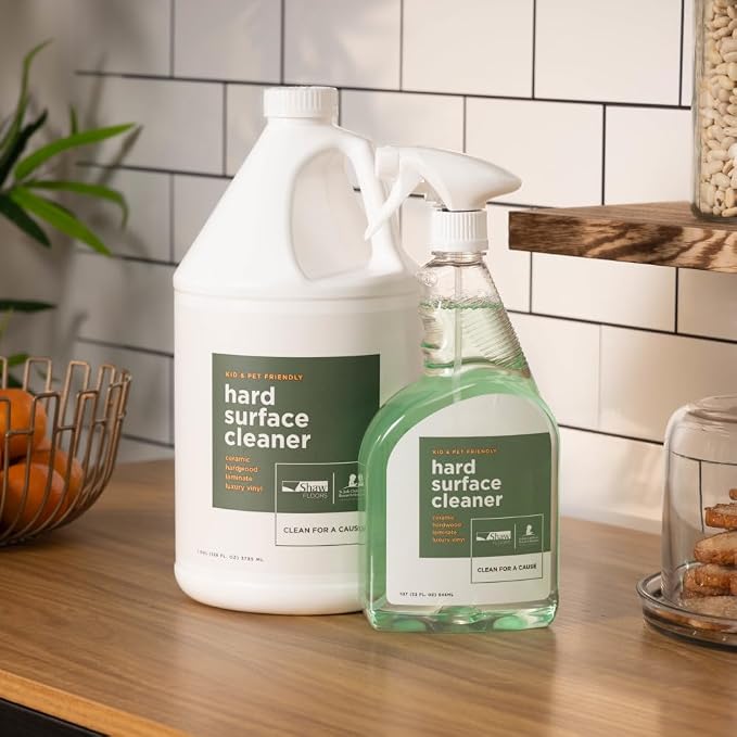 Shaw Floors Hard Surface Cleaner- 128 Fl Oz - Refill for Spray Mops and Spray Bottles - Ideal for Hardwood, Vinyl, Ceramic, Glass, Countertops, and MORE | Makes 4 (32oz) bottles