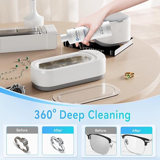 kunphy Jewelry Cleaner Solution -Ultrasonic Cleaner Solution for Gold, Silver, Platinum Diamonds and Non-Porous Precious & Semi-Precious Jewelry 4 oz(120ml) (Pack of 2)