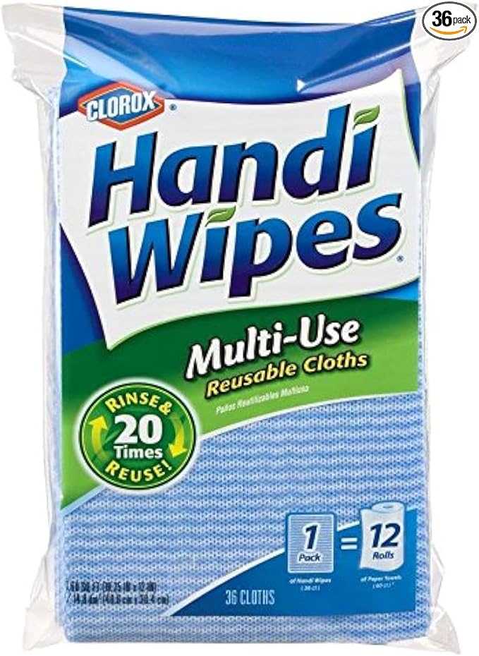 Handi Wipes Clorox Multi-Use Reuseable Cloths, 36 Count