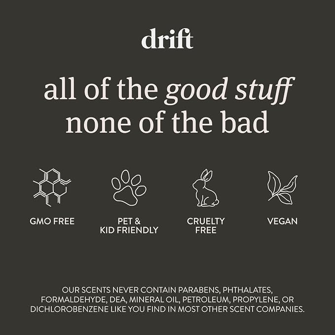 Drift Car Air Freshener - The Original Wood Air Freshener - Car Odor Eliminator - Long Lasting Scent - Metal Clip - Essential Oils - Clean Ingredients - Variety 3 Pack Refill - NO CLIP INCLUDED