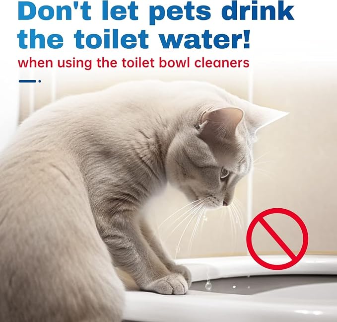 Vacplus Automatic Toilet Bowl Cleaner Tablets, Drop-In Tank Cleaner for Bathroom, Prevent Stains & Deodorize, Long-Lasting Cleaning Tabs, Easy-Use Freshener for Bowl & Tank, 30 Pack