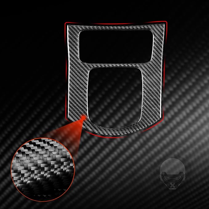 Real Carbon Fiber Trim for Infiniti Accessories | for G35 G37 X 2007 2008 2009 2010 Sedan Coupe Convertible Center Console Gear Shift Panel Interior Thick Overlay Decal - C