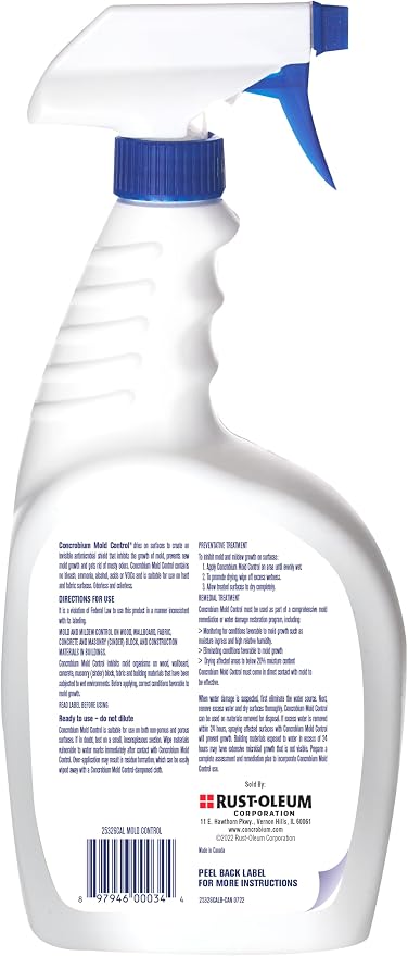 Concrobium Mold Control, 32 oz Spray – Eliminates & Prevents Mold – EPA-Registered, Bleach-Free, Odorless, VOC-Free