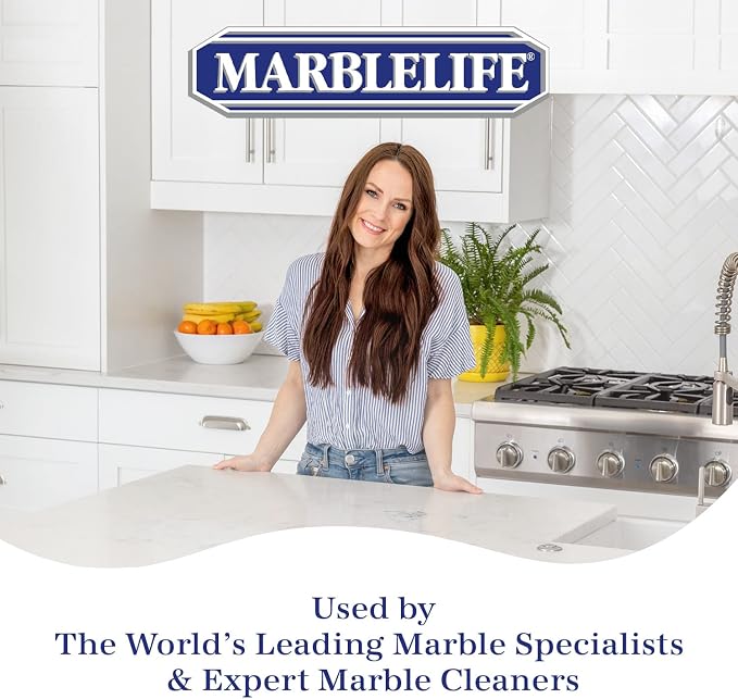 Marblelife InterCare Marble and Travertine, Natural Stone & Terrazzo Liquid Cleaner, Shower & Tile Surface Care, Floor, Walls & Countertop Cleaner and Degreaser, 32 oz