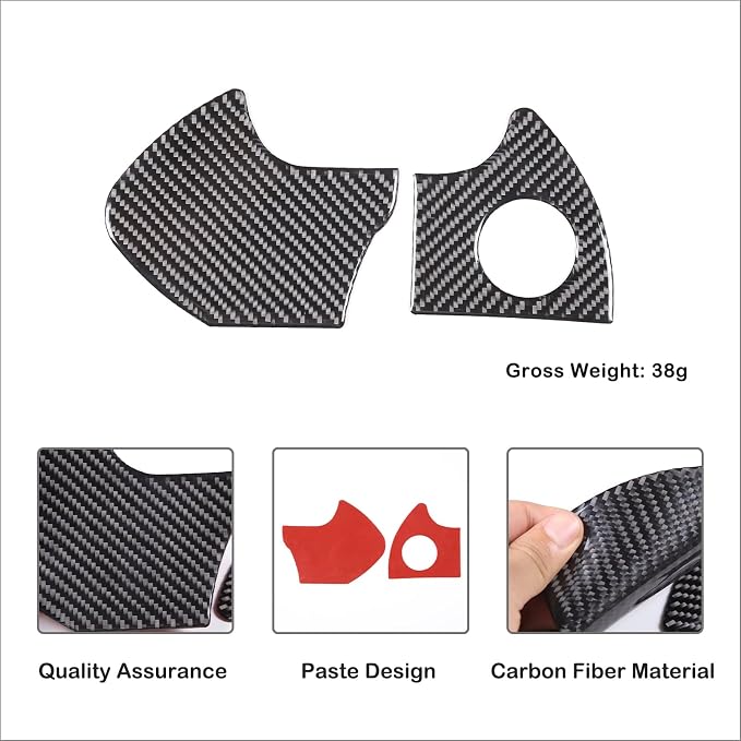 Car Engine Start Stop Decoration Frame Stickers Fit for Toyot@a Tundra/Sequoia 2022-2024 Real Carbon Fiber Center Console Key Ignition Starter Button Knob Panel Protect Cover Trim Sticker Accessories