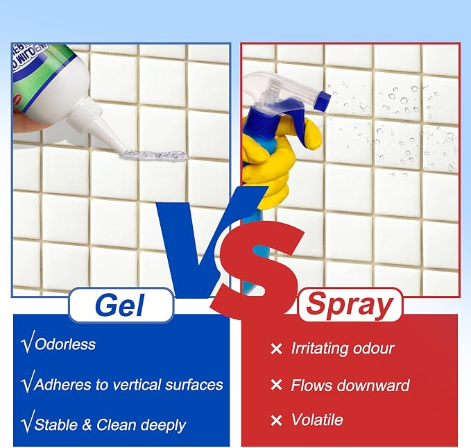 GELIVABLE Home Stain Cleaner Gel,Black Stain Remover for Household, 5 Fl Oz | Remove Black Stains from Washing Machine Seals, Refrigerator Strips, Grout, Showers, Tile and Kitchen Sinks