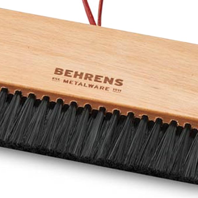 Behrens Red Galvanized Dustpan & Brush Set