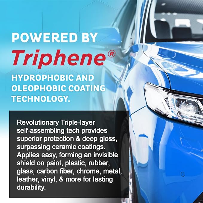 MAXL MAXLONE™ Car Spray with Triphene® All Purpose Waterless Detailer 2 Kit | Quick Spray & Wipe, Clean, Shine, Protect Paint, Glass, Wheels, and Trim Without Pre-Washing (2x20oz + 4 Micro Fiber Cloths)