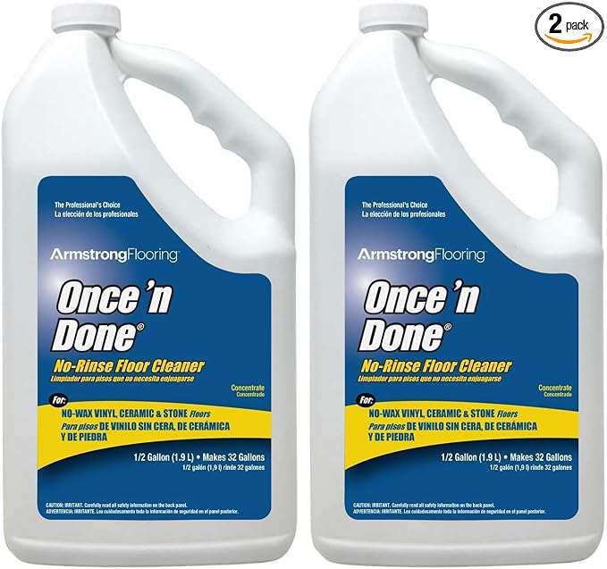 Armstrong 330806 Armstrong Once 'N Done Cleaner Concentrate, 1/2 Gallon(64OZ) (Pack of 2)