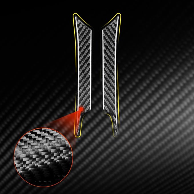 Real Carbon Fiber Trim for Toyota Camry Accessories | for 2012 2013 2014 Gear Shifter Center Console Gear Box Control Panel Side Sticker Interior Thick Overlay Decal