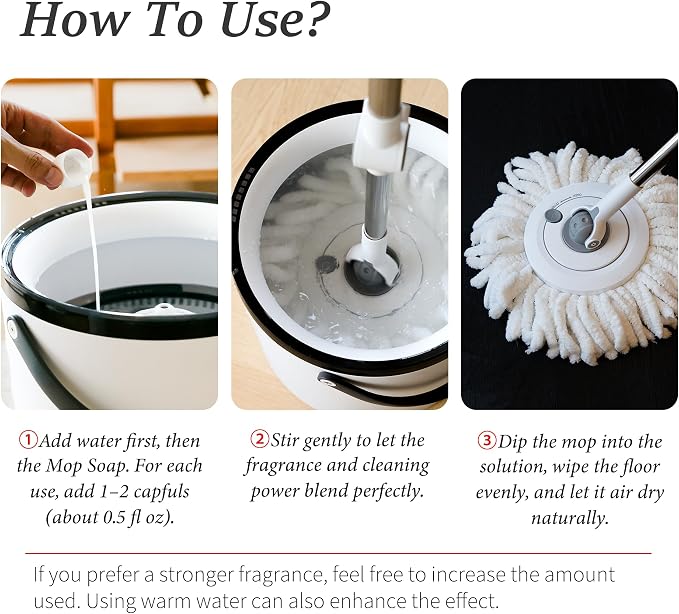 Premium Mop Soap Highly Scented, Odor-Eliminating Floor Cleaner for Mopping Hardwood, Tile, LVP, Laminate, 4X Concentrated Formula, Streak-Free No Residue, Pet Safe, 32oz (Pacific Linen)