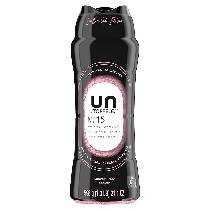 Downy Unstopables Unlimited Collection In-Wash Laundry Scent Booster Beads, No. 15, Fine Fragrance, Long-Lasting Fresh Scent Beads, 21.1 oz