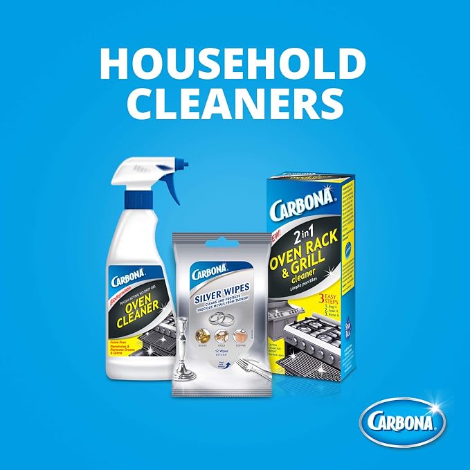 Carbona Oven Cleaner | Grease & Stain Fighting Formula | Odor Free | 16.8 Fl Oz Each, 3 Pack