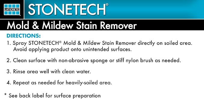 StoneTech Mold & Mildew Stain Remover, 24OZ (709ML) Spray Bottle
