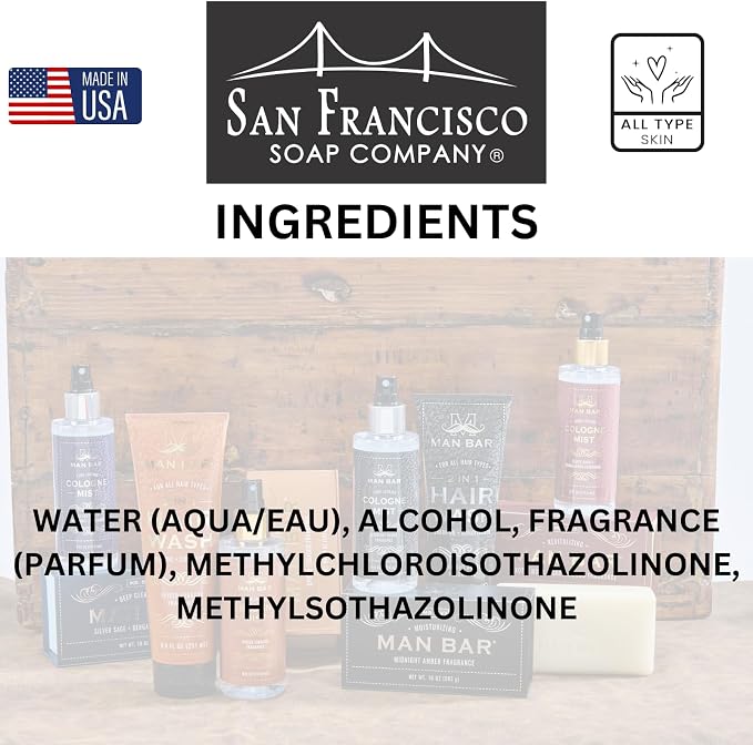 San Francisco Soap Company Smells So Clean Linen Spray | Italian Linen | 33.8 fl oz | Fresh Spray | Multi-Purpose and Dye Free